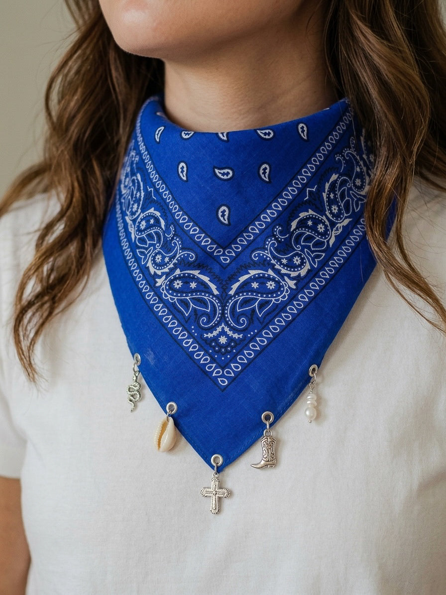 Bandana argenté personnalisable