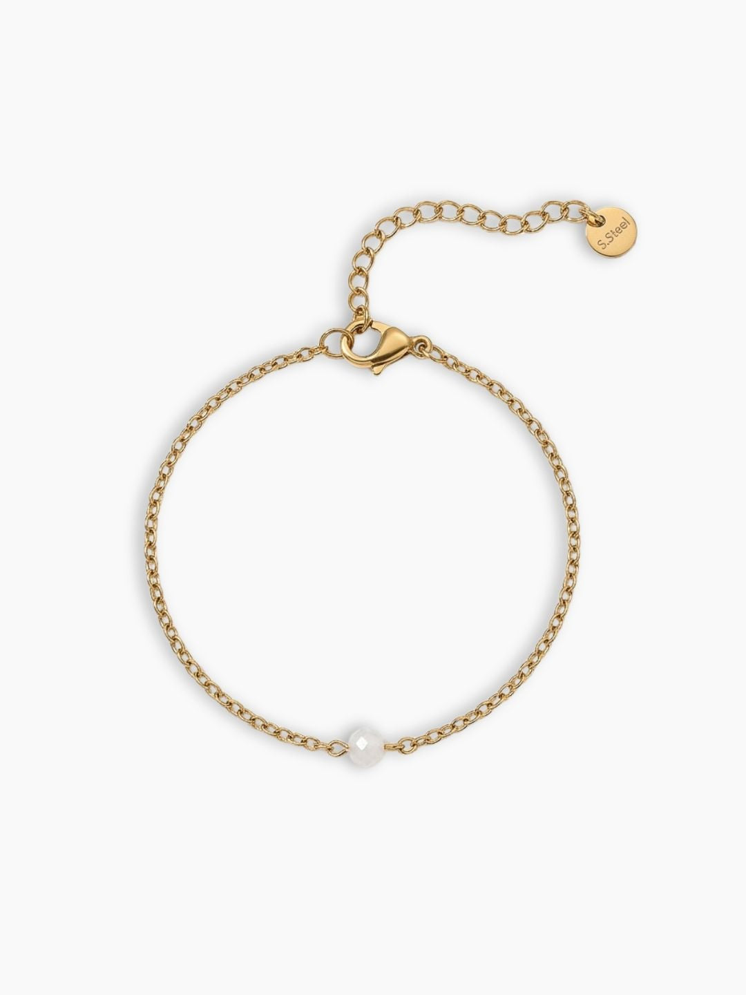 Bracelet perles et acier inoxydable Eleanore, Maison Soleyah