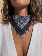 Bandana argenté personnalisable