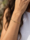 Pulsera cadena fina eslabón marinero