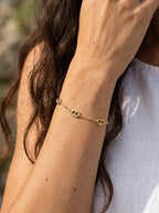 Pulsera cadena fina eslabón marinero