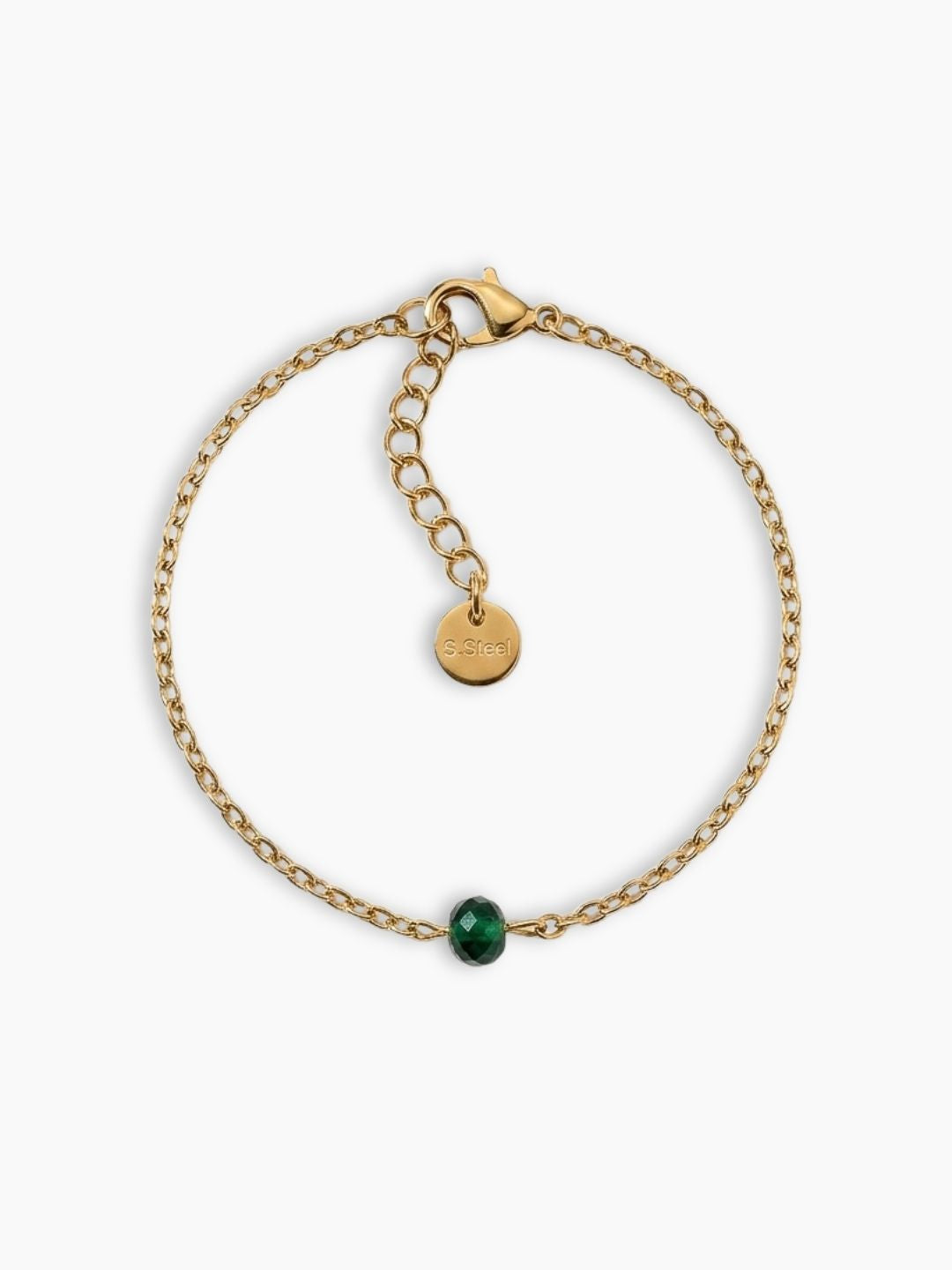 Bracelet perles et acier inoxydable Eleanore, Maison Soleyah