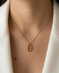 Collier maille marine pendentif