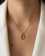Collier maille marine pendentif