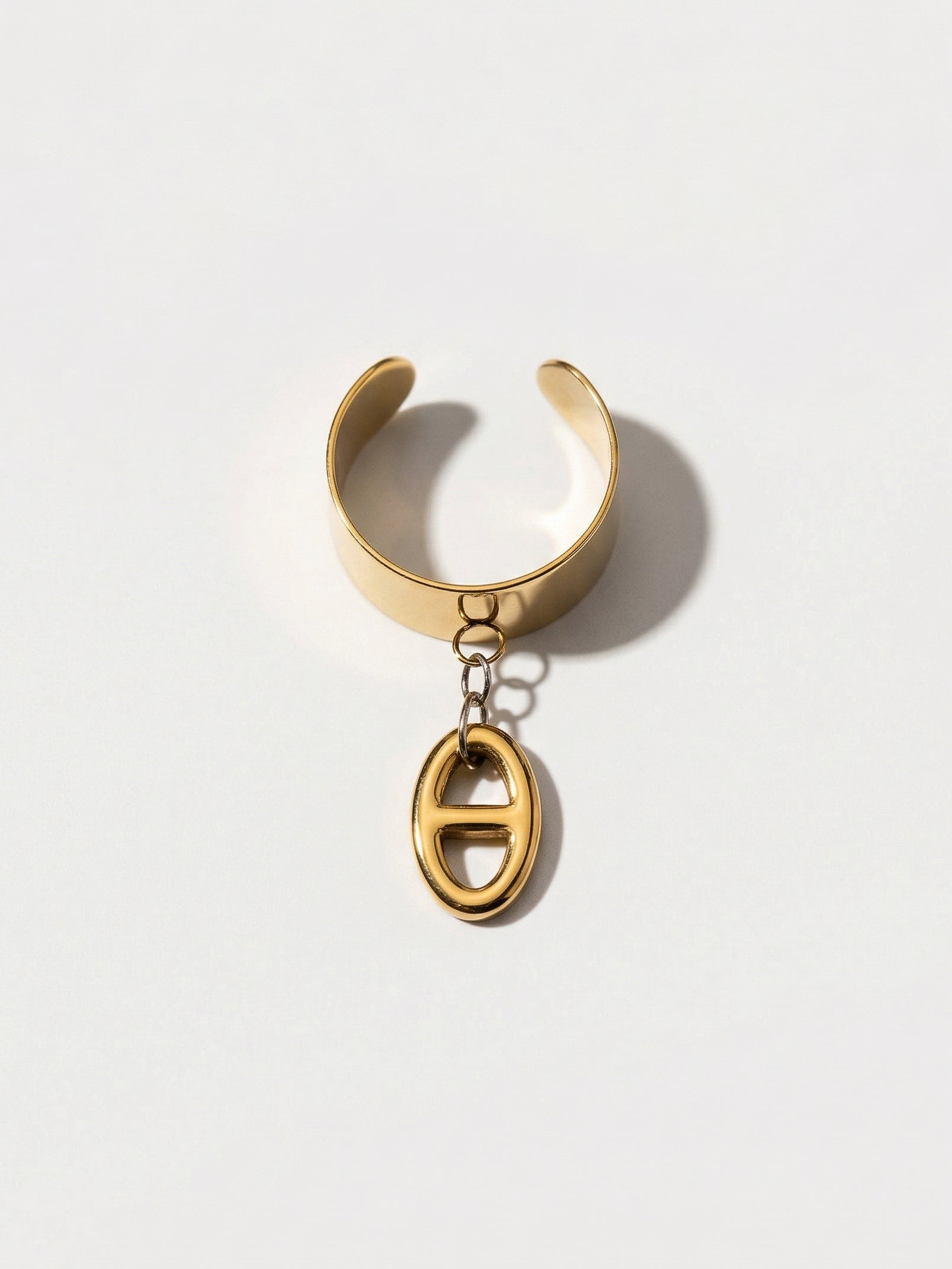 Bague Breloque Maille Marine