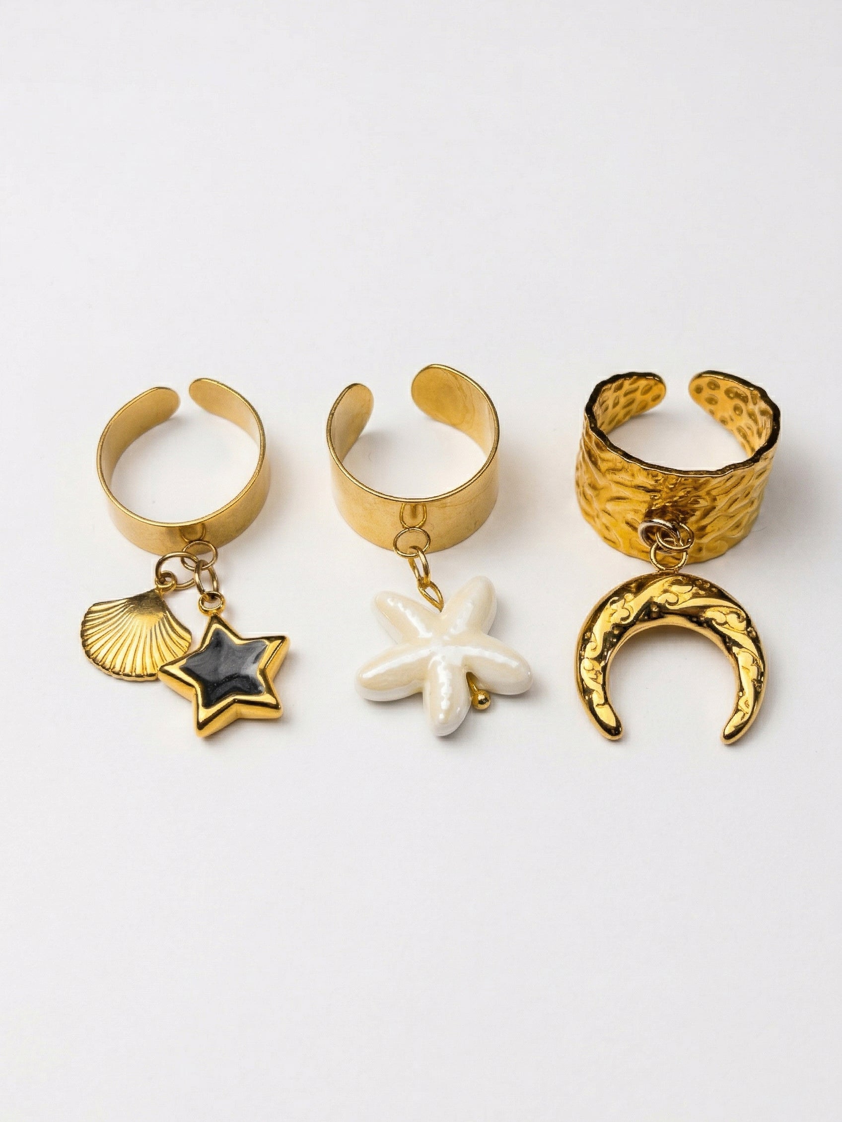 Bague dorée personnalisable