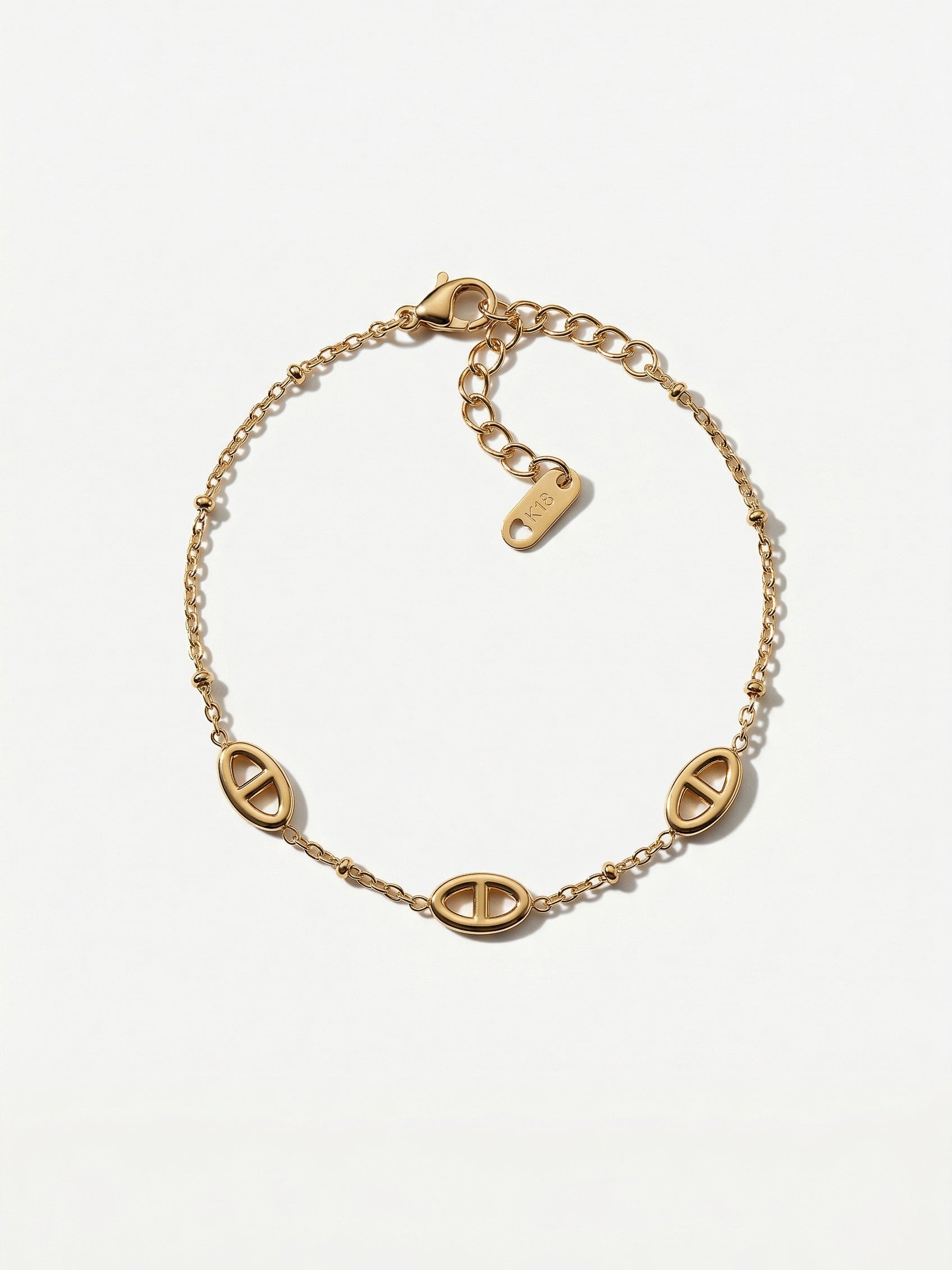 Bracelet Chaîne Fine Maille Marine