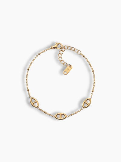 Pulsera cadena fina eslabón marinero