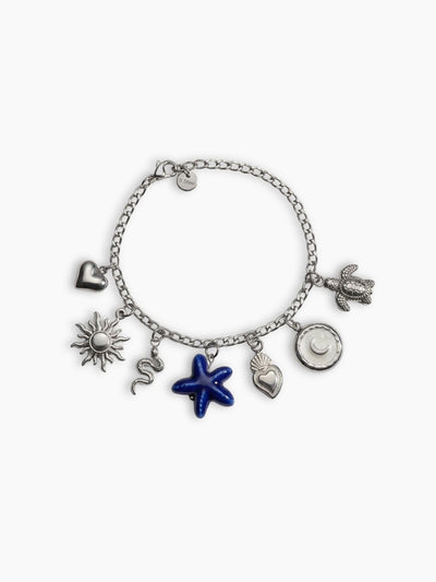Pulsera plateada personalizable