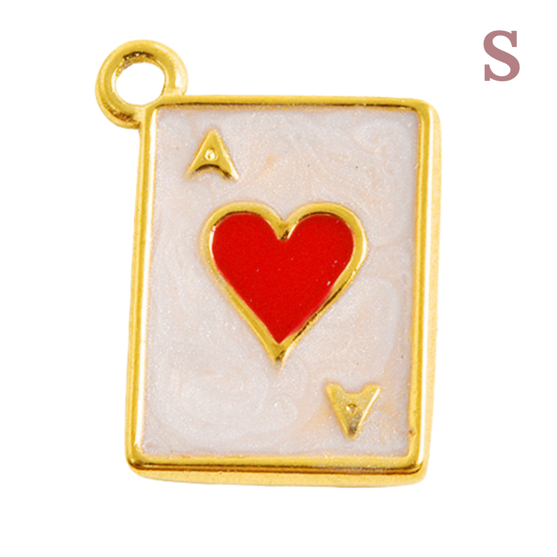 Charm Carte As de coeur