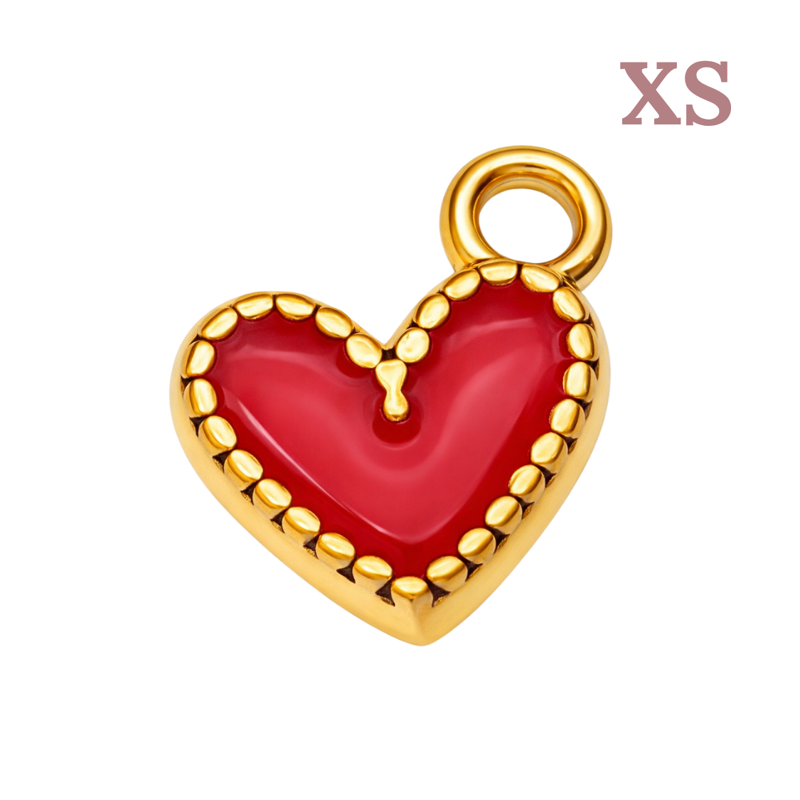 Abalorios Corazón pequeño esmaltado