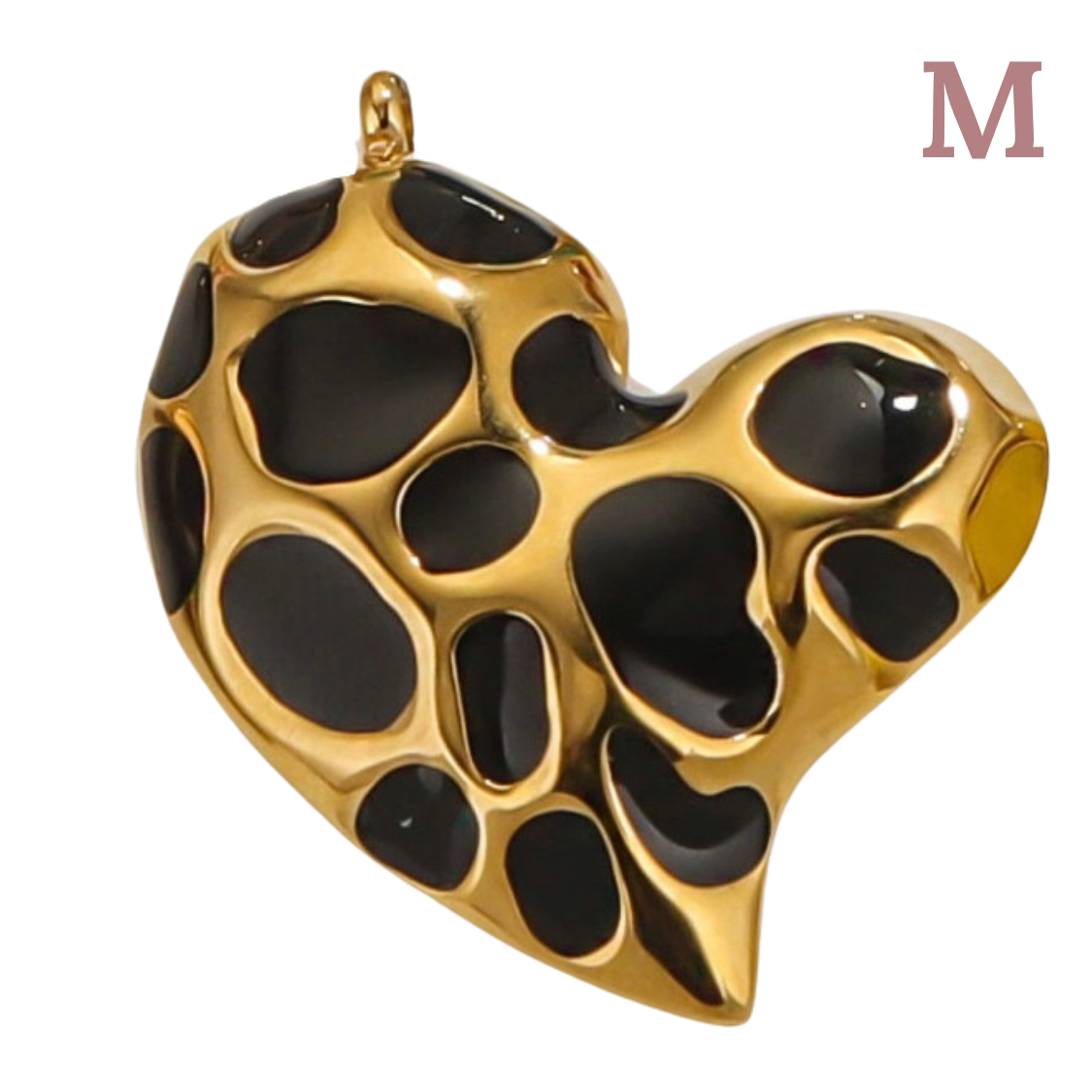 Charms Coeur léopard