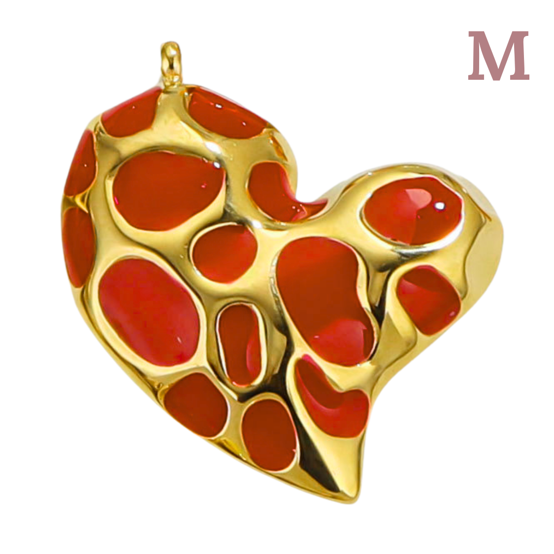 Charms Coeur léopard