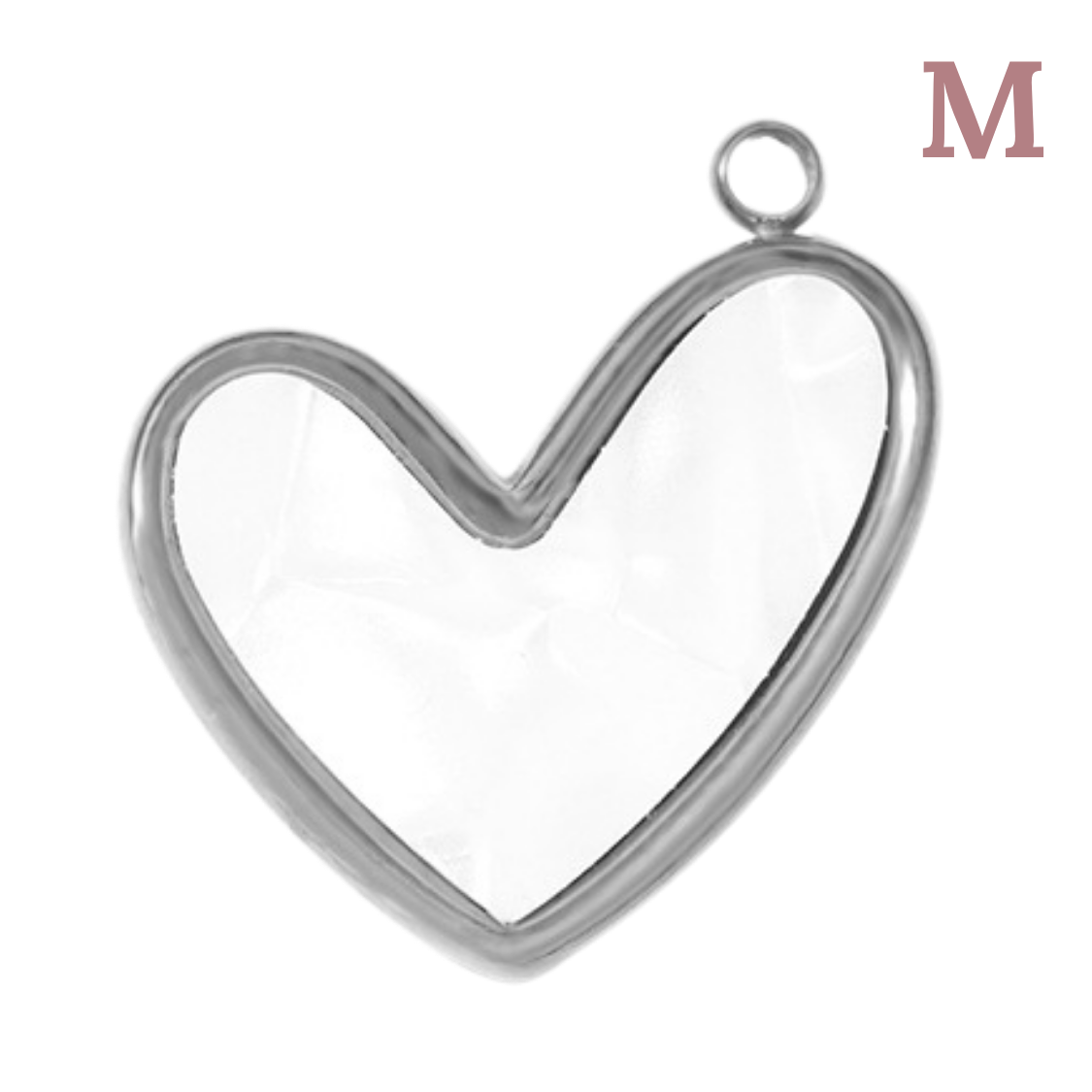 Charms Coeur nacré blanc