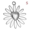 Abalorios Corazón girasol