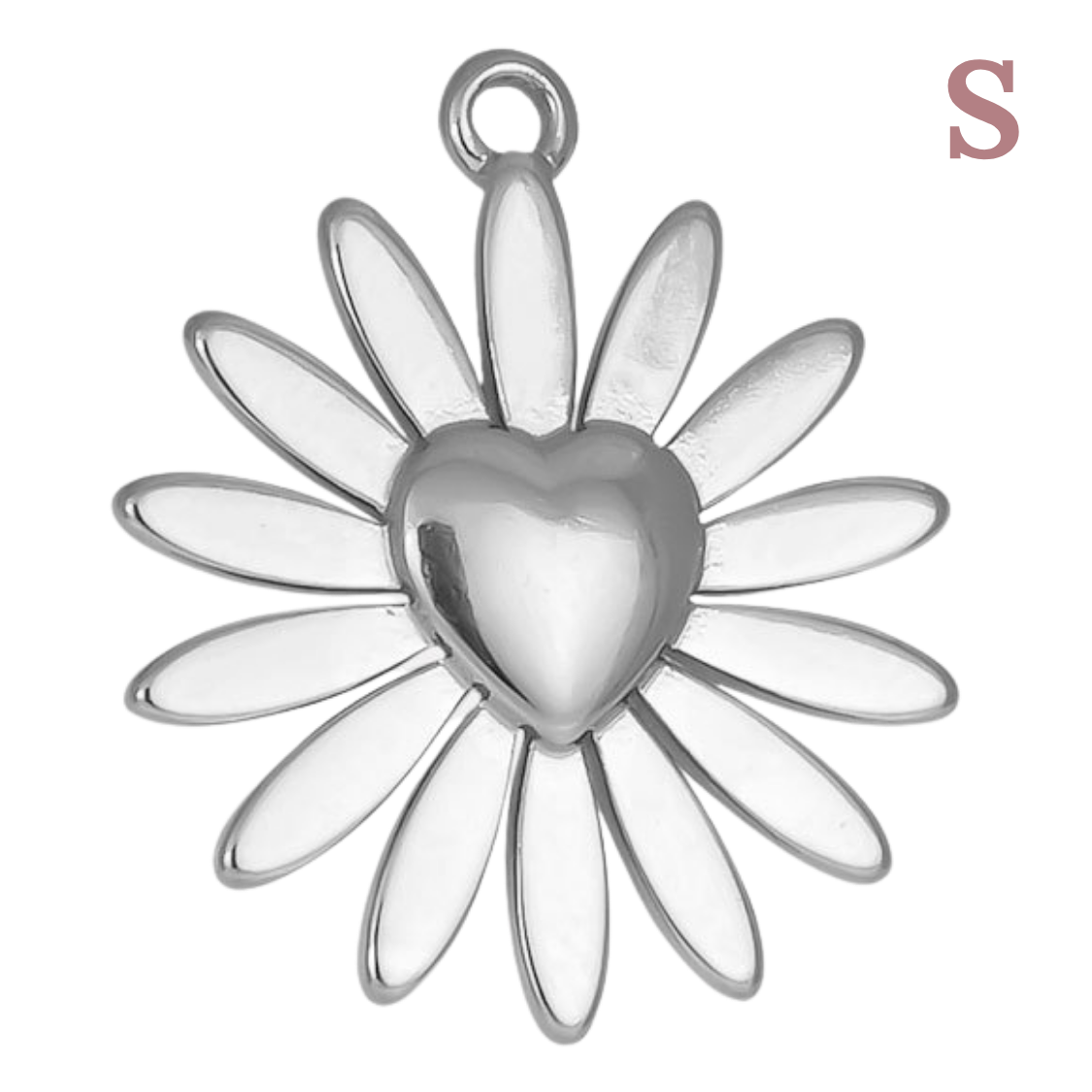 Abalorios Corazón girasol