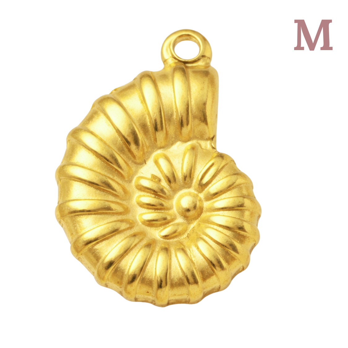Charm Grand coquillage spirale