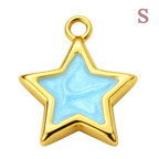Dijes de estrella dorada