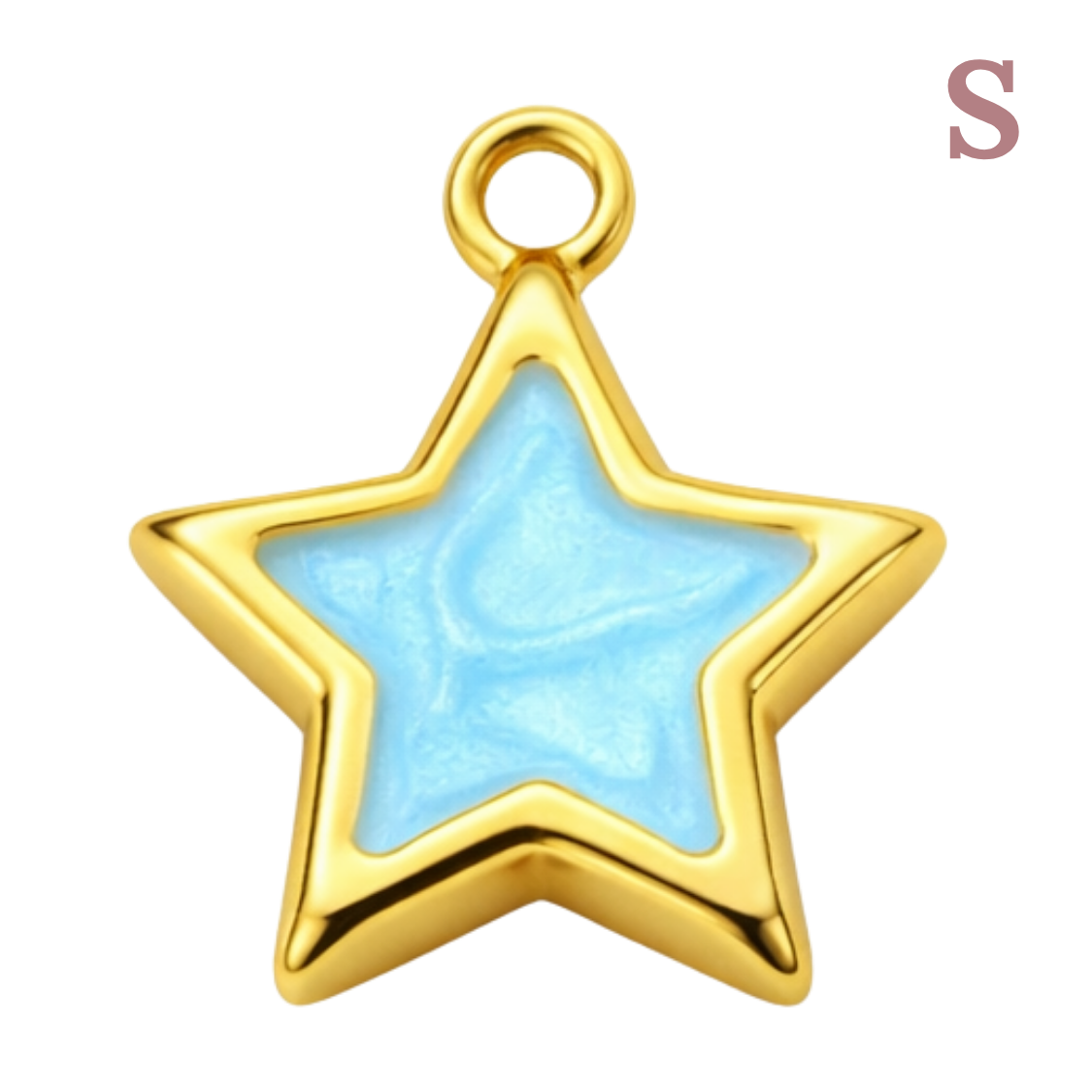 Dijes de estrella dorada