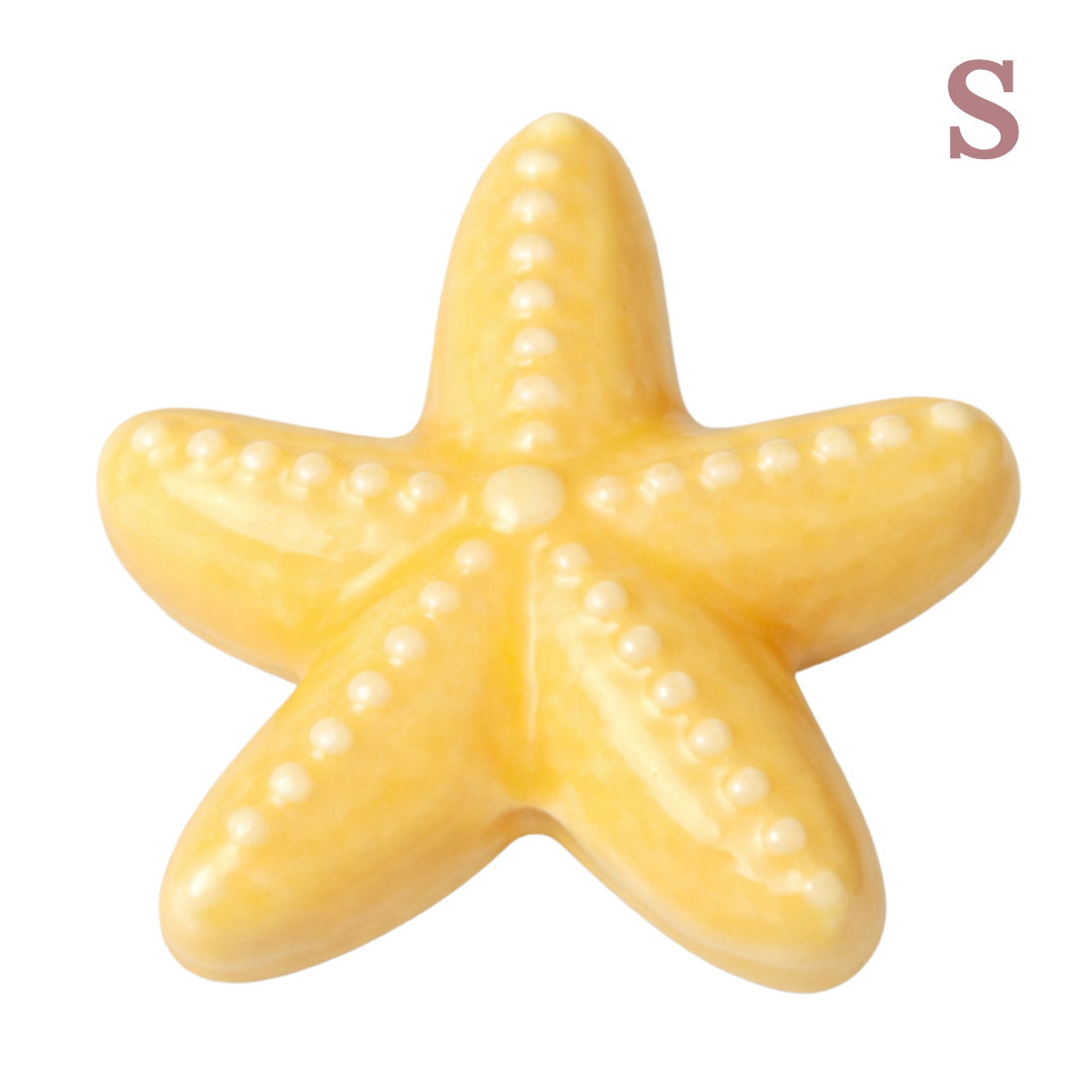 Dijes de estrella de mar de cerámica