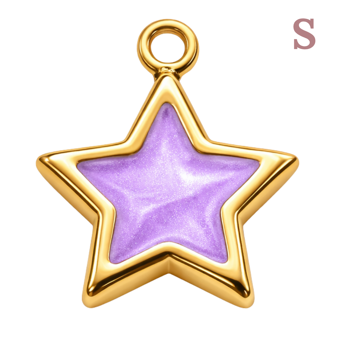 Dijes de estrella dorada