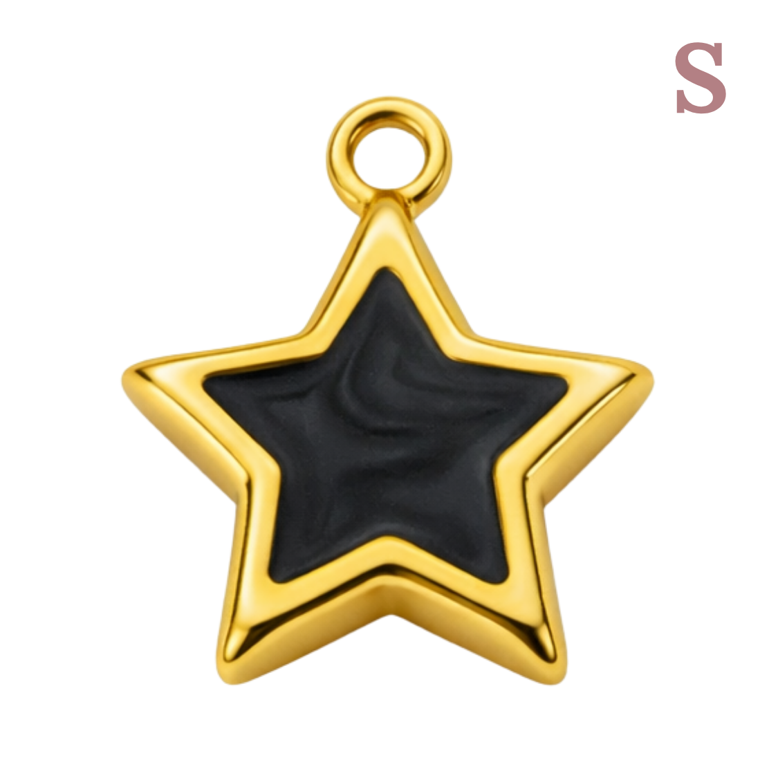 Dijes de estrella dorada