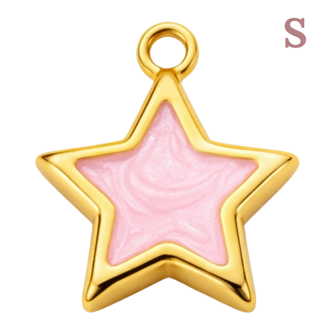 Dijes de estrella dorada