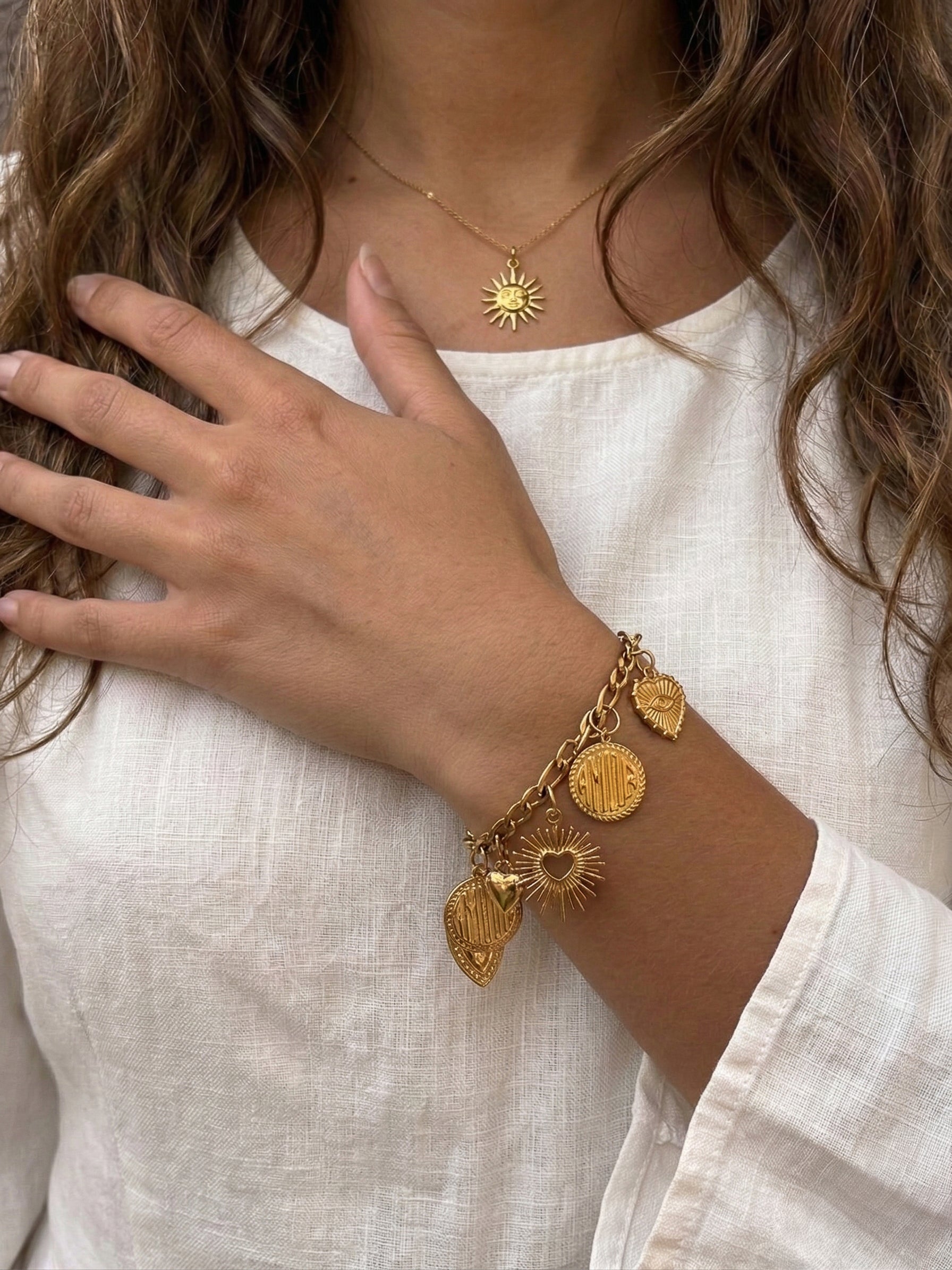 Bracelet doré personnalisable