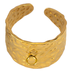 Gold-plated rings from the charm bar