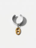 Bague Breloque Maille Marine Bicolore