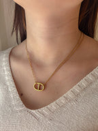 Collar de eslabones marinos asimétricos