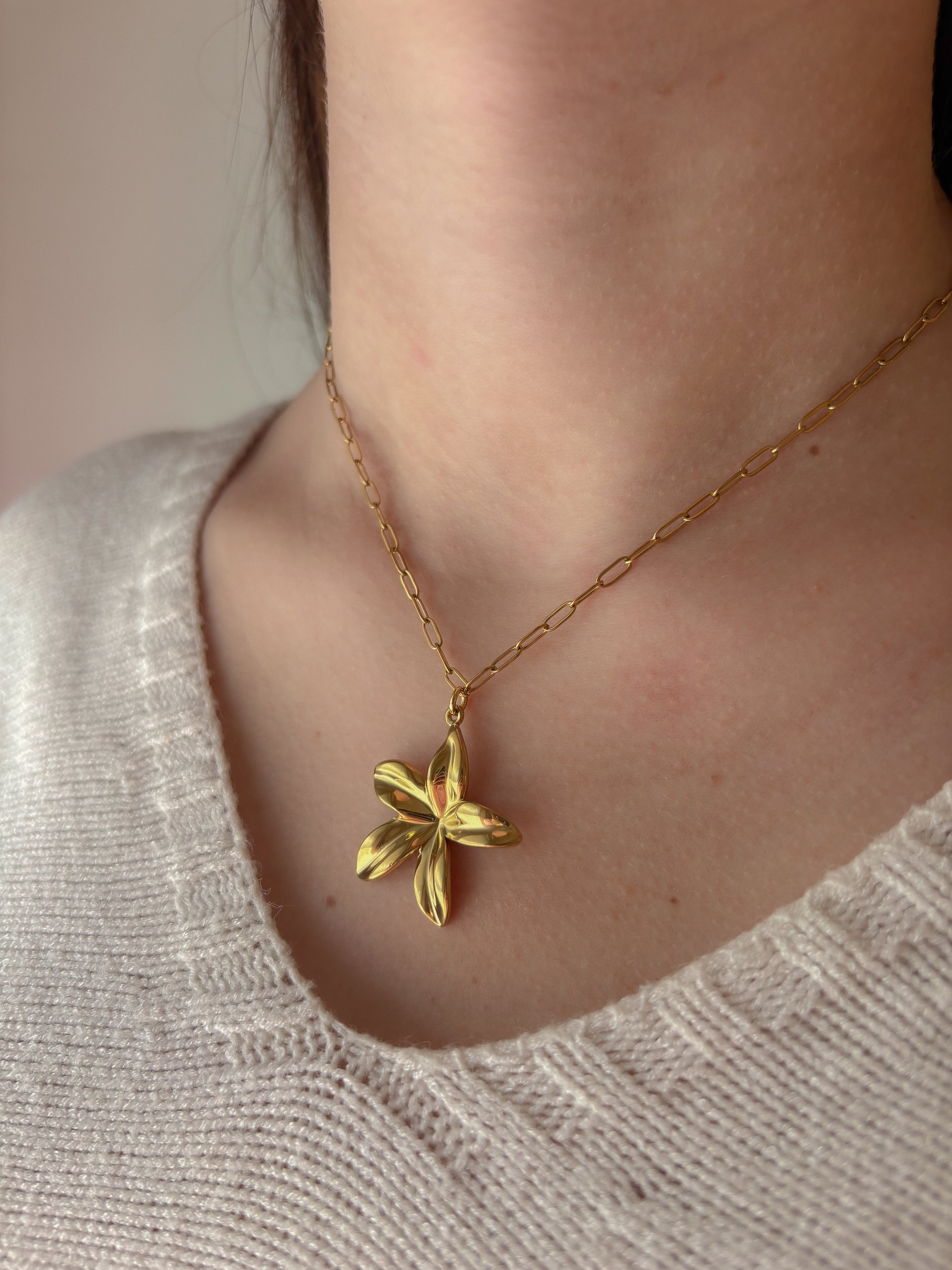 Collier Pendentif Fleur