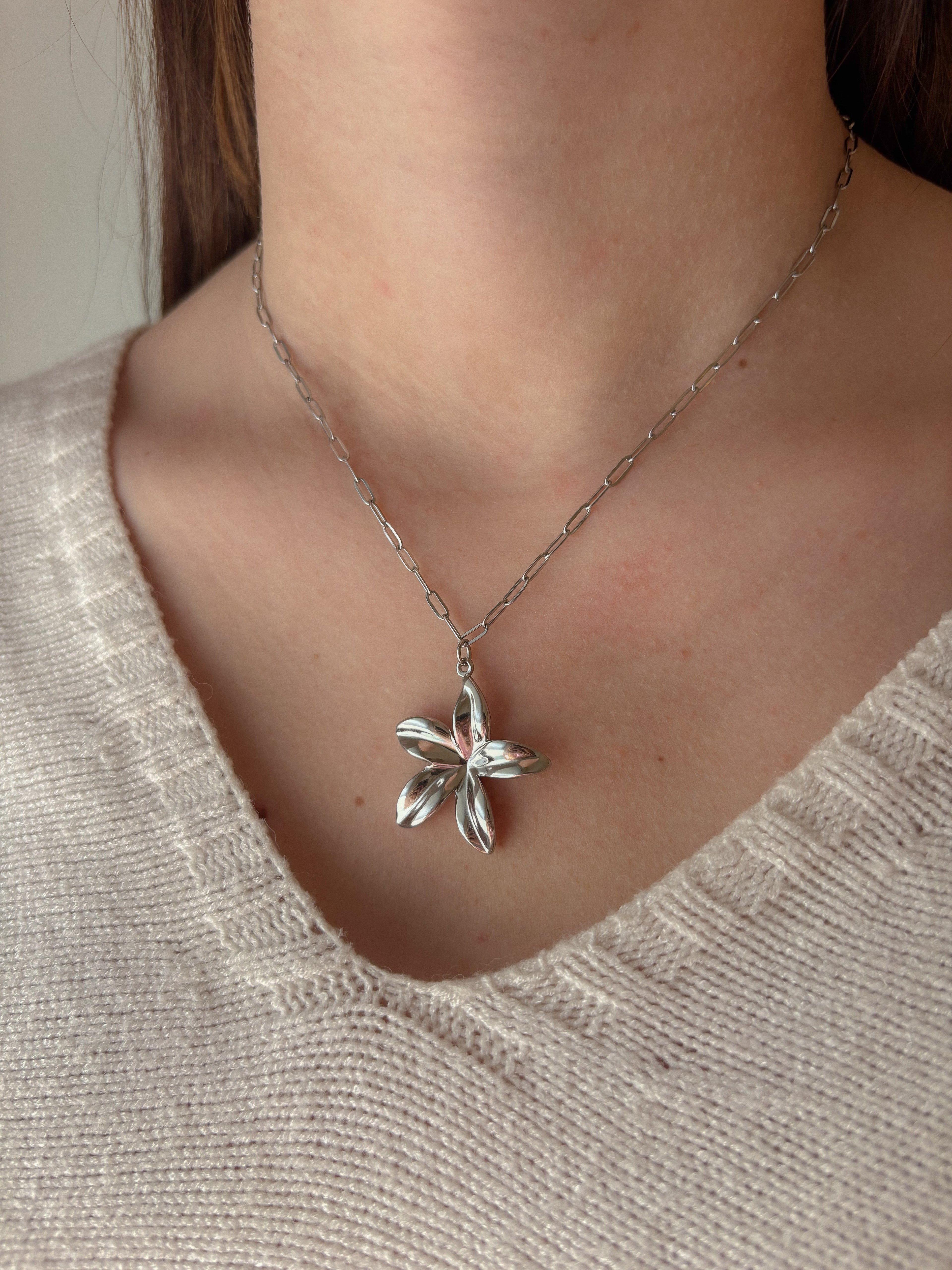Collier Pendentif Fleur