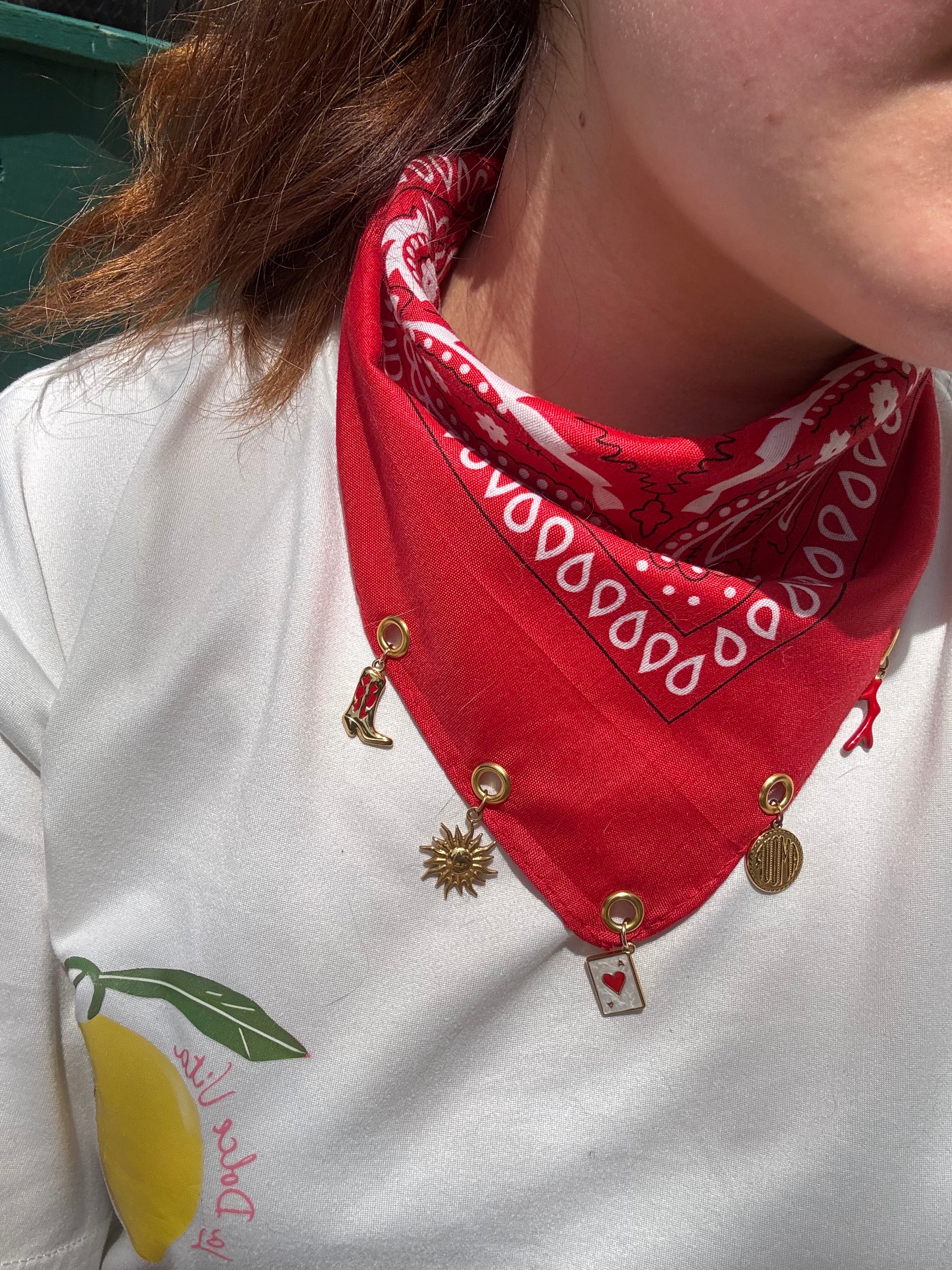 Bandana doré personnalisable