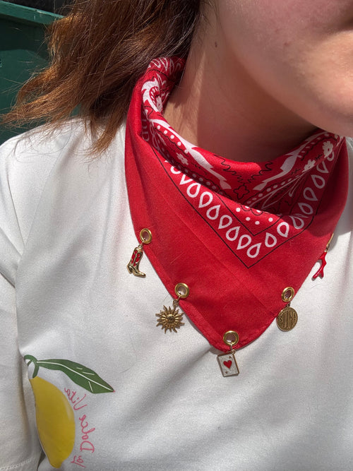 Pañuelo dorado personalizable