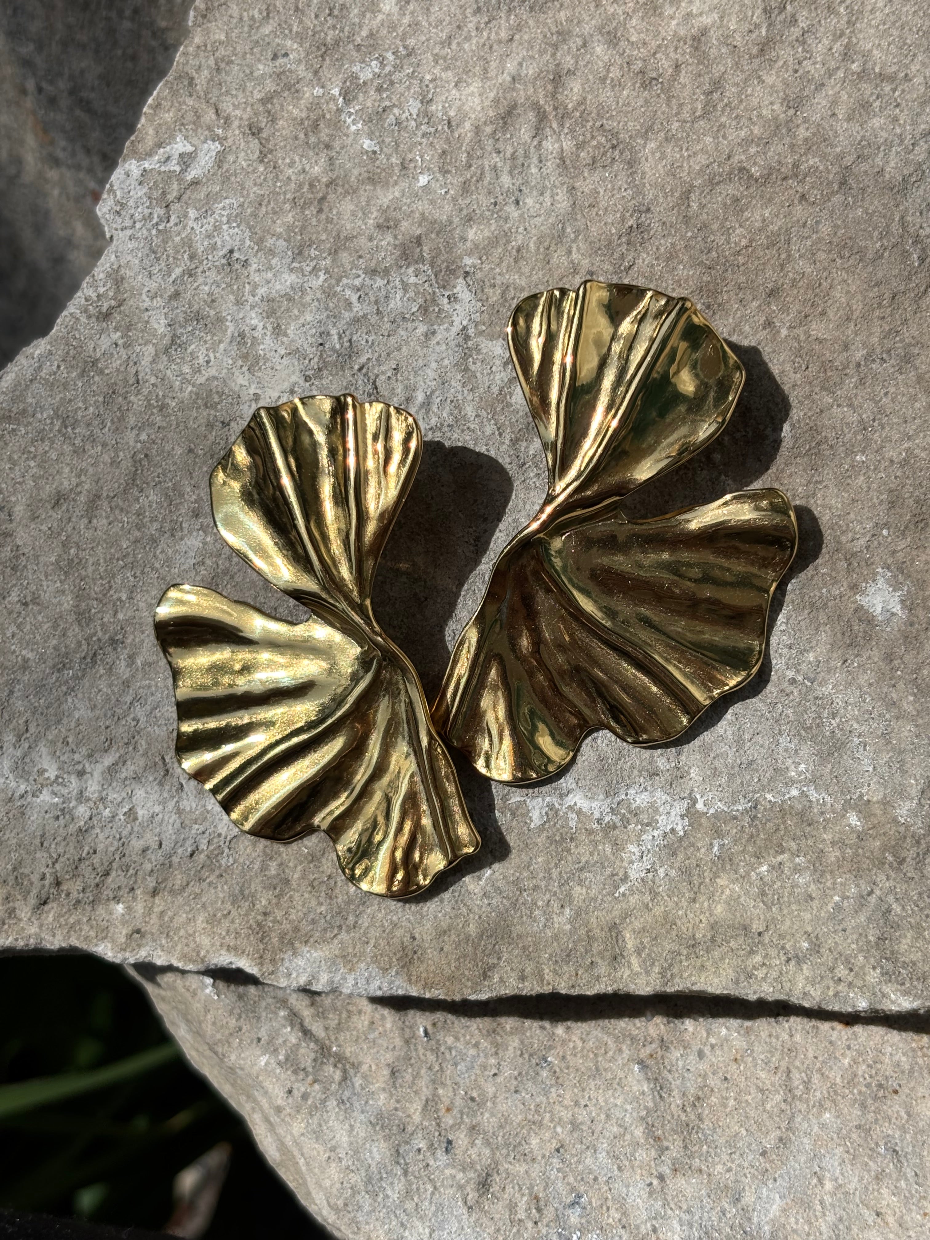 Boucles d'oreilles Ginkgo