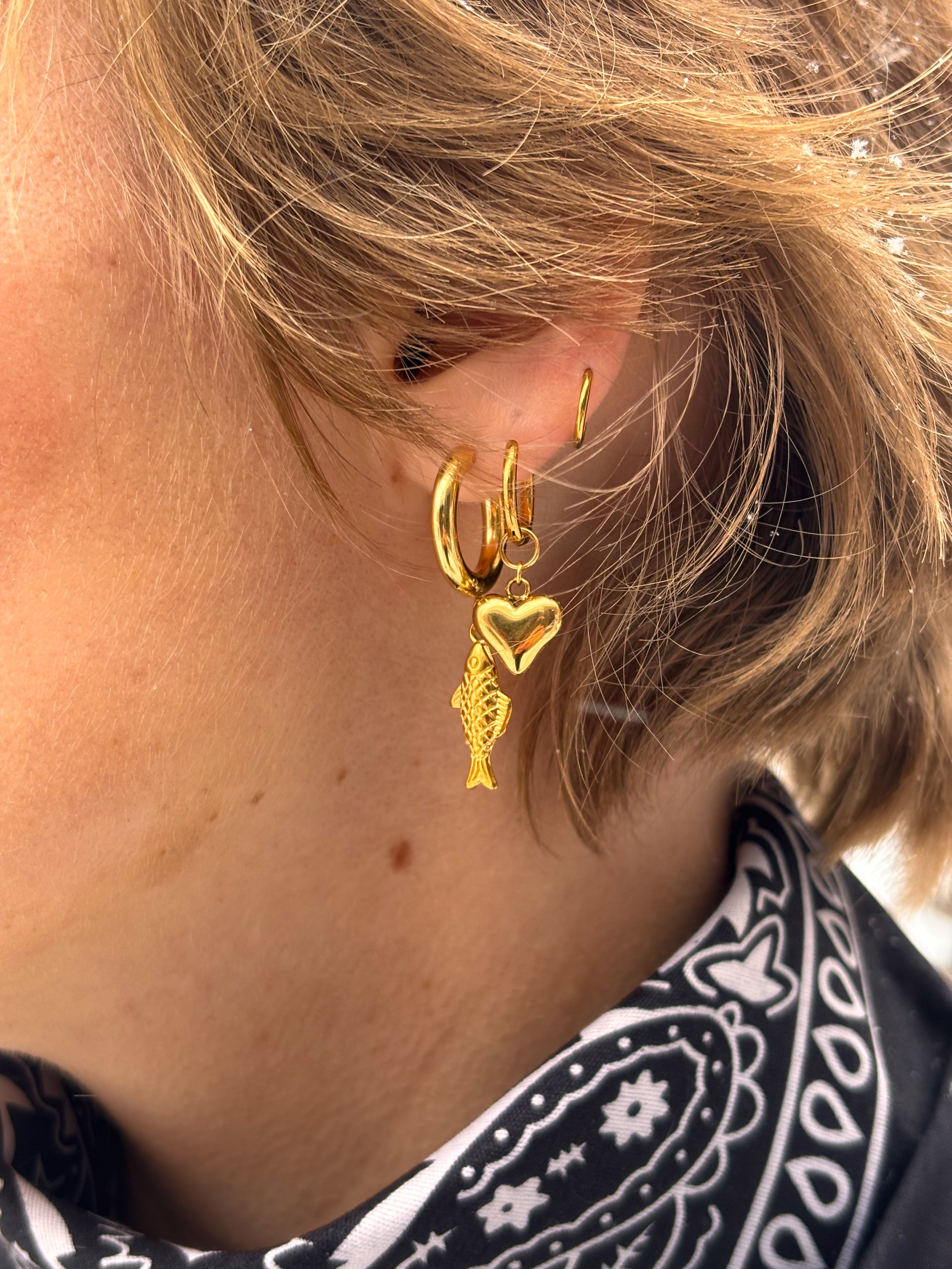 Boucle(s) charm(s) personnalisable(s) - Doré
