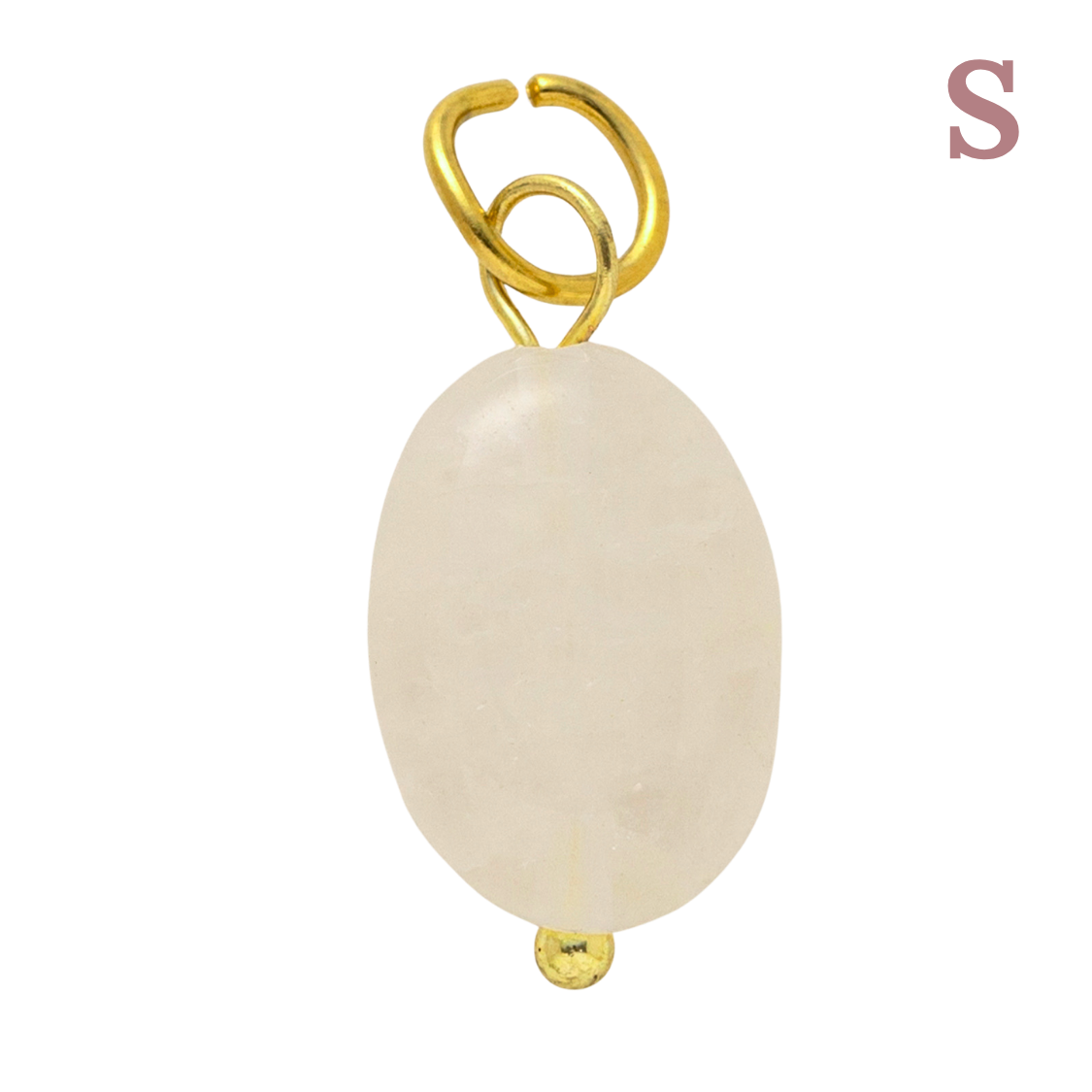 Charm Pendentif pierre blanche