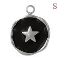 Charm Médaille étoile noire