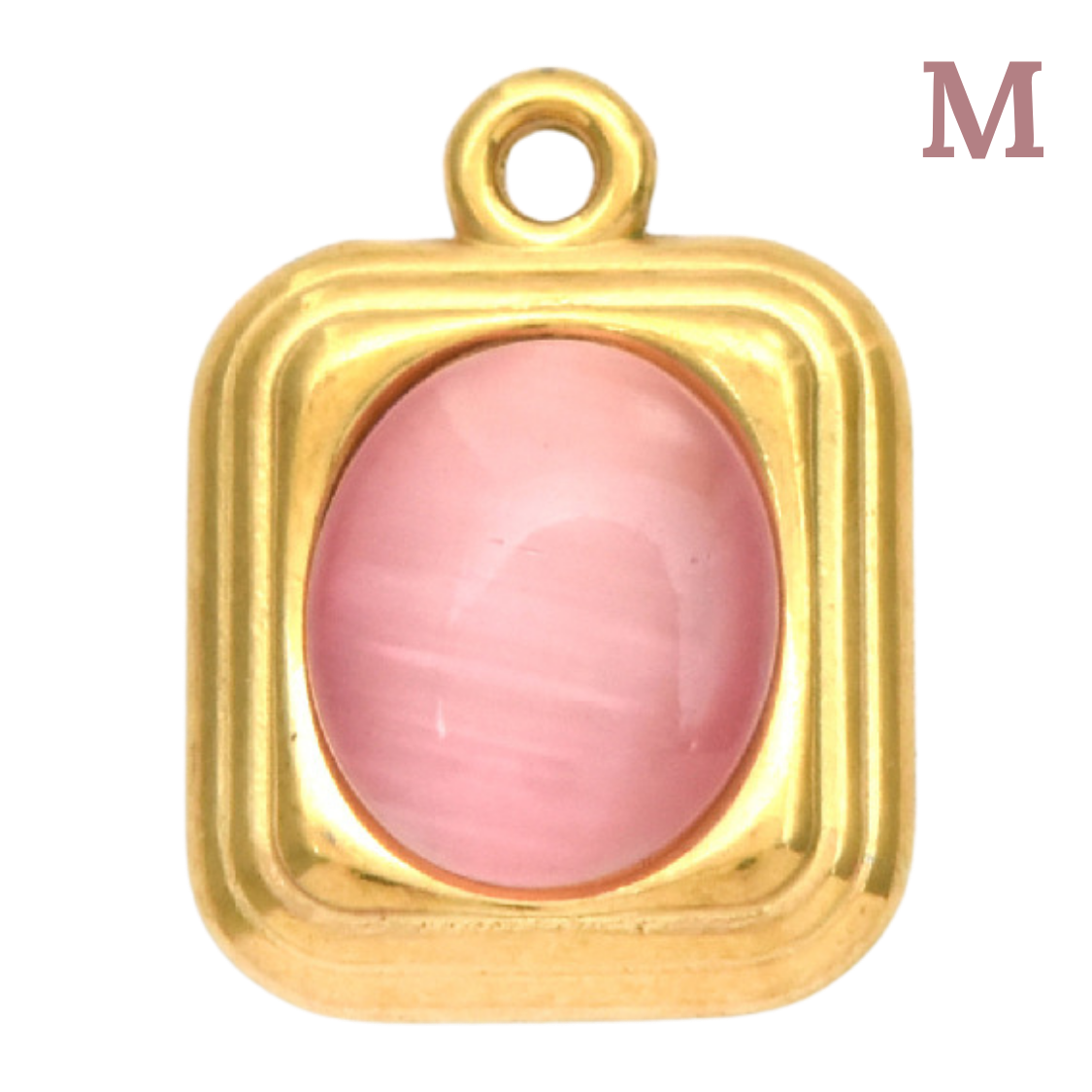 Charm Pendentif quartz rose