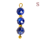 Colgante Charm con tres perlas de imitación de piedra