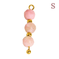 Colgante Charm con tres perlas de imitación de piedra