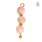 Colgante Charm con tres perlas de imitación de piedra