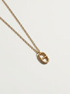 Collier maille marine pendentif