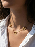Collar de eslabones marinos
