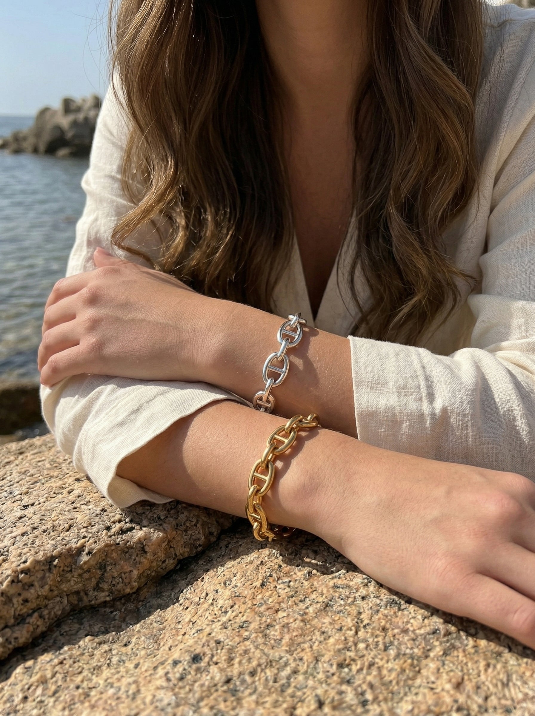 Brazalete Malla Marina