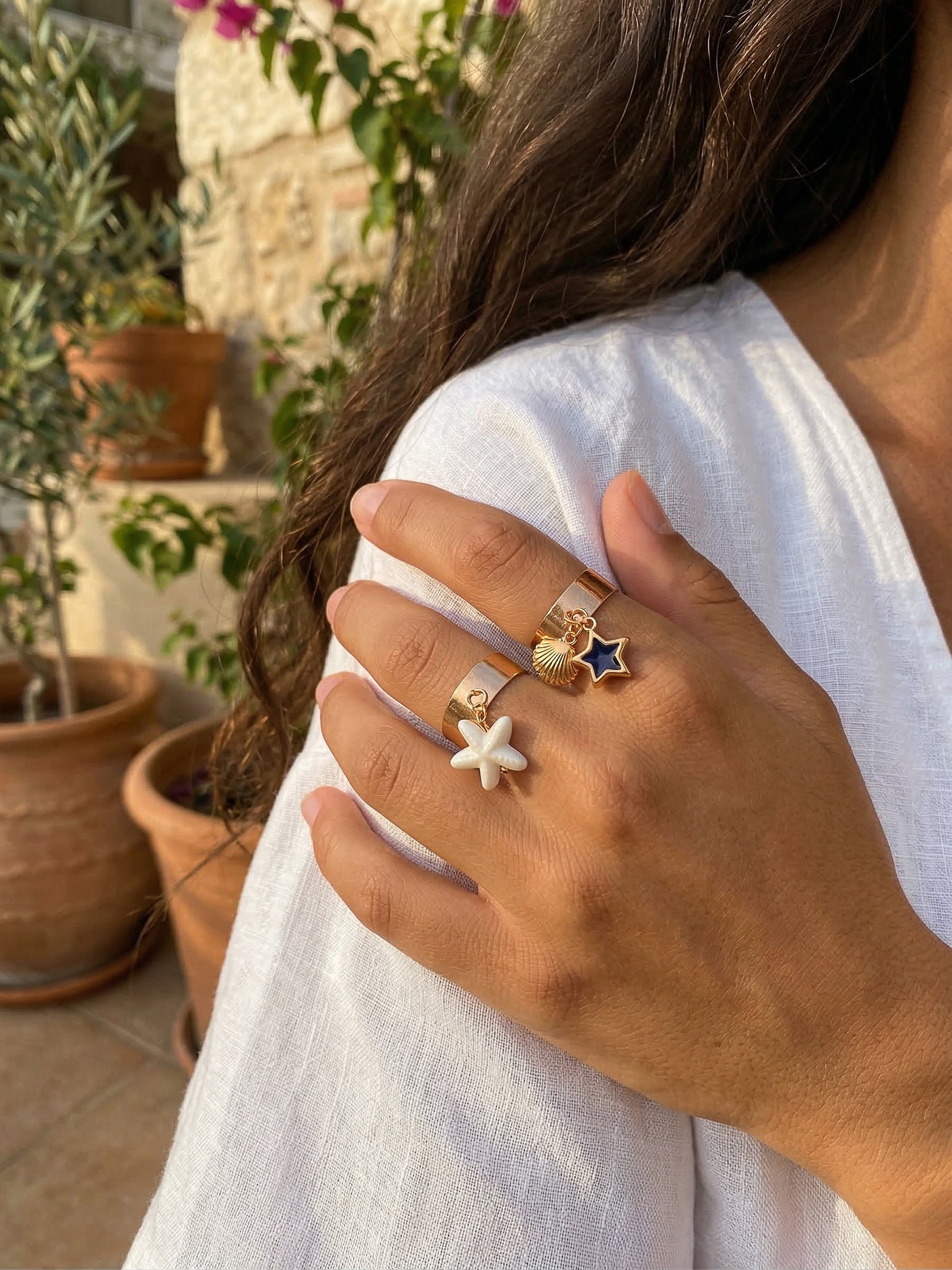 Bague dorée personnalisable