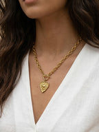 Collar Corazón Cadena Fantasía
