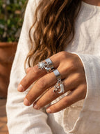 Anillo plateado personalizable