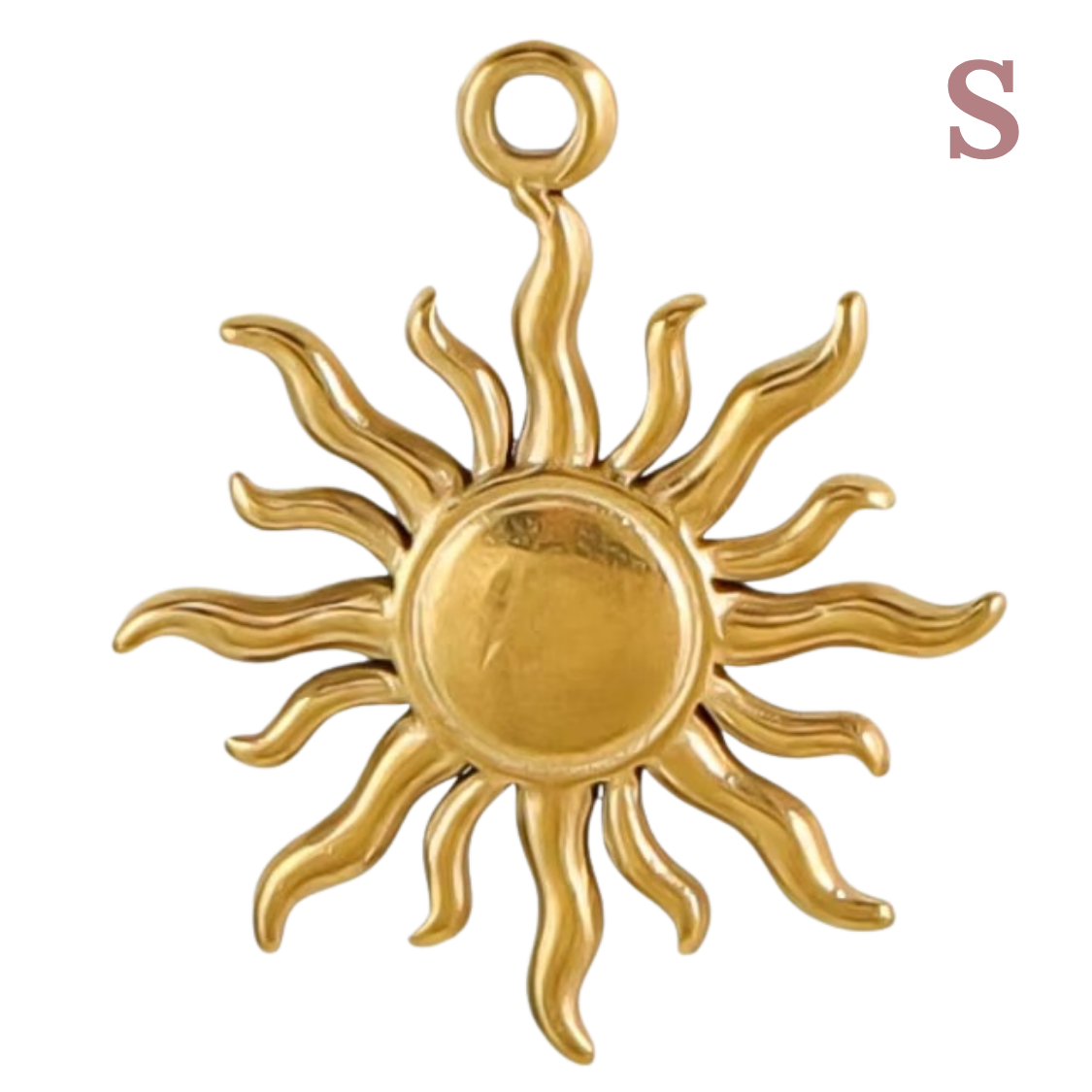 Charms Petit soleil rayons ondulés